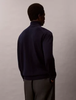 Calvin Klein Rollkragenpullover aus Merinowolle^Herren Strickdesigns