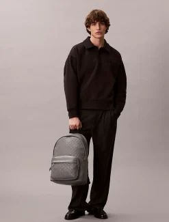Calvin Klein Rucksack mit Emblem-Logo-Prägung^Herren RucksäckeFrisch Eingetroffen|Taschen