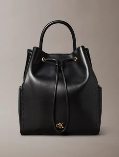 Calvin Klein Rucksack mit Tunnelzugverschluss und Monogramm^Damen Rucksäcke|Taschen