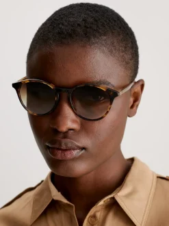 Calvin Klein Runde Sonnenbrille CKJ510S^Damen Sonnenbrillen|Sonnenbrillen