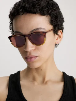 Calvin Klein Runde Sonnenbrille CK23501S^Damen Sonnenbrillen|Sonnenbrillen