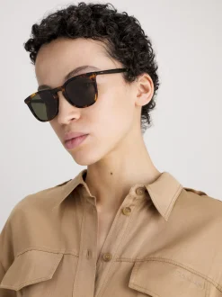 Calvin Klein Runde Sonnenbrille CK23501S^Damen Sonnenbrillen|Sonnenbrillen