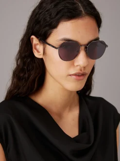 Calvin Klein Runde Sonnenbrille CK23125S^Damen Sonnenbrillen|Sonnenbrillen