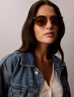 Calvin Klein Runde Sonnenbrille 0CK26106ST^Damen Sonnenbrillen|Sonnenbrillen