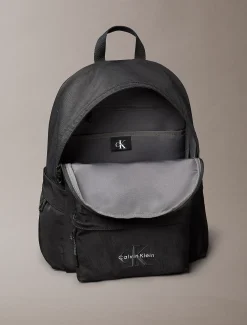 Calvin Klein Runder Rucksack aus Nylon mit Monologo^Damen Taschen & Accessoires|RucksäckeFrisch Eingetroffen