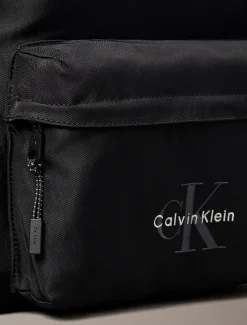 Calvin Klein Runder Rucksack aus Nylon mit Monologo^Damen Taschen & Accessoires|RucksäckeFrisch Eingetroffen
