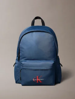 Calvin Klein Runder Rucksack aus Nylon mit Monologo^Damen Taschen & Accessoires|RucksäckeFrisch Eingetroffen