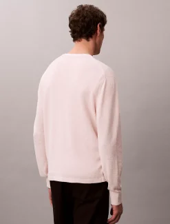 Calvin Klein Rundhalspullover aus Leinen-Mix^Herren Strickdesigns