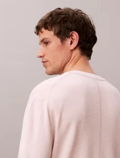 Calvin Klein Rundhalspullover aus Leinen-Mix^Herren Strickdesigns