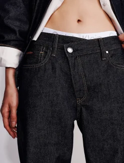 Calvin Klein 90s Asymmetric Jeans^Damen High Rise Skinny|Relaxed Boot