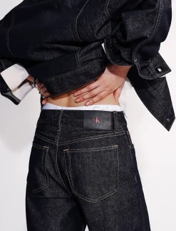 Calvin Klein 90s Asymmetric Jeans^Damen High Rise Skinny|Relaxed Boot