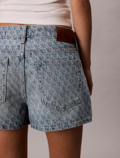 Calvin Klein 90's Denim-Shorts mit Monogramm^Damen Hosen & Shorts