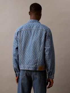 Calvin Klein 90's Logo Denim Jacket^Herren Jeansjacken|JackenFrisch Eingetroffen