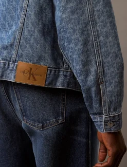 Calvin Klein 90's Logo Denim Jacket^Herren Jeansjacken|JackenFrisch Eingetroffen