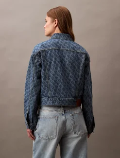 Calvin Klein 90's Logo Denim Jacket^Damen Jeansjacken|JackenFrisch Eingetroffen