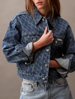 Calvin Klein 90's Logo Denim Jacket^Damen Jeansjacken|JackenFrisch Eingetroffen