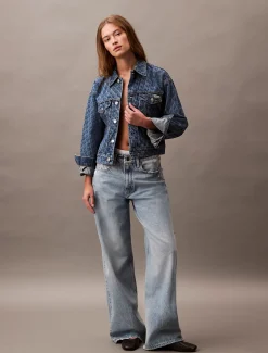 Calvin Klein 90's Logo Denim Jacket^Damen Jeansjacken|JackenFrisch Eingetroffen