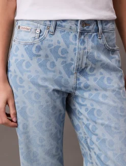 Calvin Klein 90's Straight Logo Jeans^Damen Hosen & Shorts|High Rise Skinny