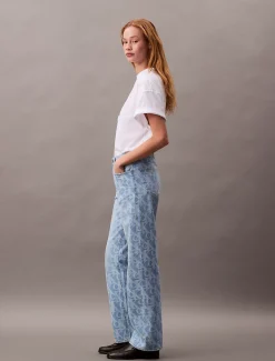 Calvin Klein 90's Straight Logo Jeans^Damen Hosen & Shorts|High Rise Skinny