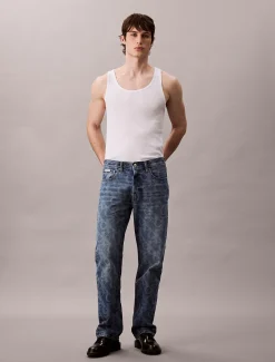 Calvin Klein 90's Straight Logo Jeans^Herren Baggy|Skinny