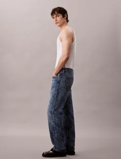 Calvin Klein 90's Straight Logo Jeans^Herren Baggy|Skinny