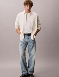 Calvin Klein 90's Straight Logo Jeans^Herren Baggy|Skinny