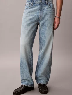 Calvin Klein 90's Straight Logo Jeans^Herren Baggy|Skinny