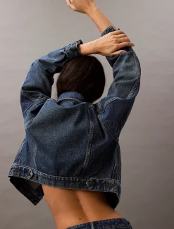 Calvin Klein 90's Trucker-Jacke^Damen Jeansjacken|JackenFrisch Eingetroffen