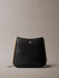 Calvin Klein Satteltasche mit Monogramm und Kettenriemen^Damen Umhängetaschen|Taschen