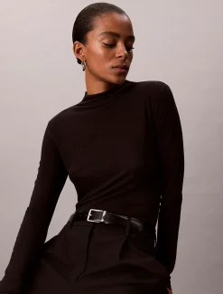 Calvin Klein Schlankes Top mit Stehkragen^Damen T-shirts & Tops