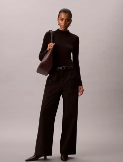 Calvin Klein Schlankes Top mit Stehkragen^Damen T-shirts & Tops