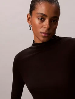 Calvin Klein Schlankes Top mit Stehkragen^Damen T-shirts & Tops