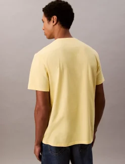 Calvin Klein Schlichtes T-Shirt mit Monogramm-Logo^Herren T-shirts
