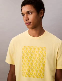 Calvin Klein Schlichtes T-Shirt mit Monogramm-Logo^Herren T-shirts