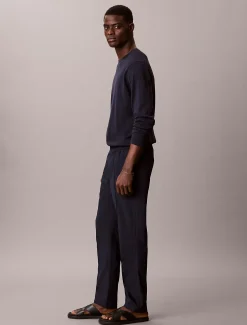 Calvin Klein Schlupfhose aus Seersucker^Herren Hosen & Shorts|Anzüge