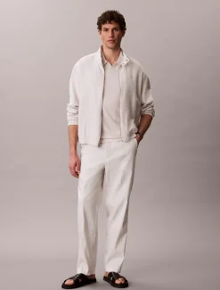 Calvin Klein Schmal zulaufende Hose aus Leinen-Mix^Herren Hosen & Shorts|Anzüge