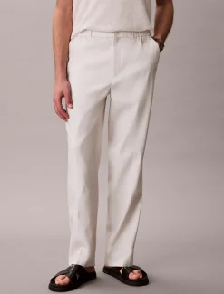 Calvin Klein Schmal zulaufende Hose aus Leinen-Mix^Herren Hosen & Shorts|Anzüge