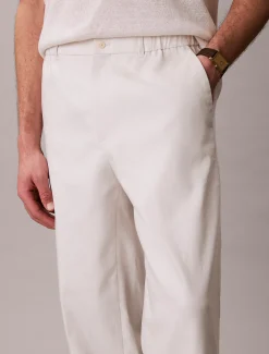 Calvin Klein Schmal zulaufende Hose aus Leinen-Mix^Herren Hosen & Shorts|Anzüge