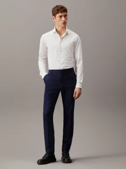 Calvin Klein Schmale Anzughose aus Stretch-Wolle^Herren Hosen & Shorts|Anzüge