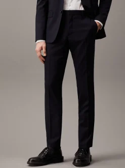 Calvin Klein Schmale Anzughose aus Stretch-Wolle^Herren Hosen & Shorts|Anzüge