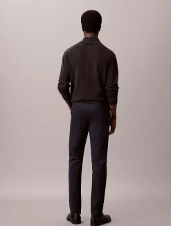 Calvin Klein Schmale Chino-Hose aus Satin^Herren Hosen & Shorts