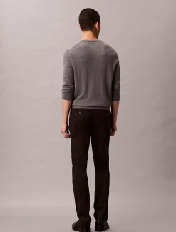 Calvin Klein Schmale Chino-Hose aus Satin^Herren Hosen & Shorts