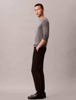 Calvin Klein Schmale Chino-Hose aus Satin^Herren Hosen & Shorts