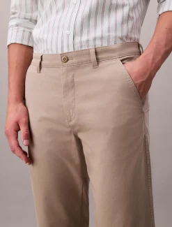 Calvin Klein Schmale Chino-Hose aus Twill^Herren Hosen & Shorts