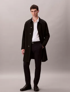 Calvin Klein Schmale Hose aus Stretch-Wolle^Herren Hosen & Shorts|Anzüge