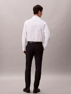 Calvin Klein Schmale Hose aus Stretch-Wolle^Herren Hosen & Shorts|Anzüge