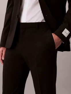 Calvin Klein Schmale Hose aus Stretch-Wolle^Herren Hosen & Shorts|Anzüge