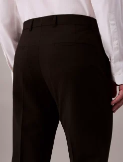 Calvin Klein Schmale Hose aus Stretch-Wolle^Herren Hosen & Shorts|Anzüge