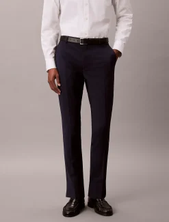 Calvin Klein Schmale Hose aus tropischem Wollgemisch^Herren Hosen & Shorts|Anzüge