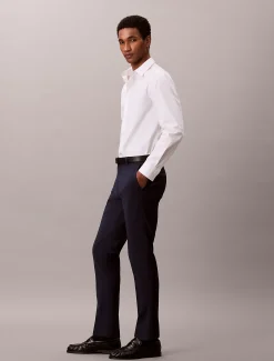 Calvin Klein Schmale Hose aus tropischem Wollgemisch^Herren Hosen & Shorts|Anzüge